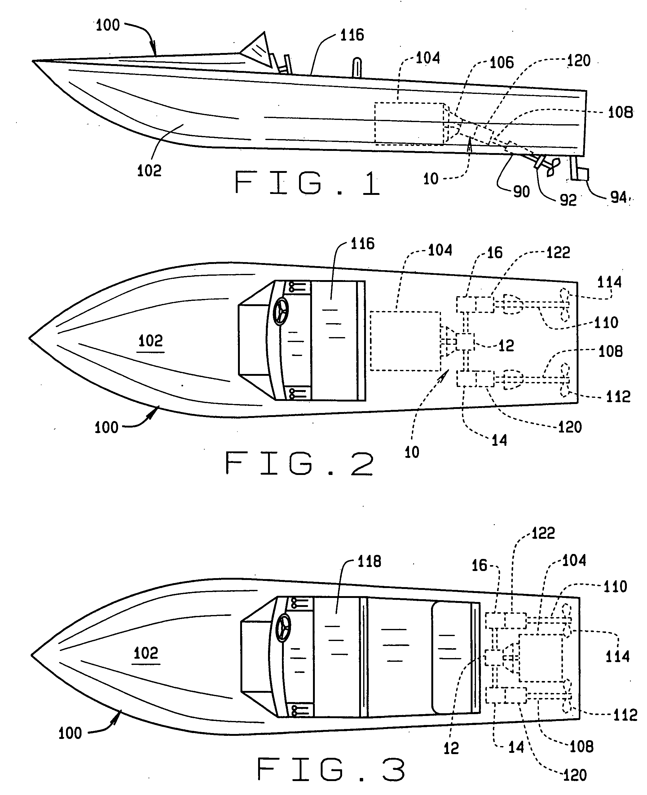 Power boat drive system with multiple gearboxes