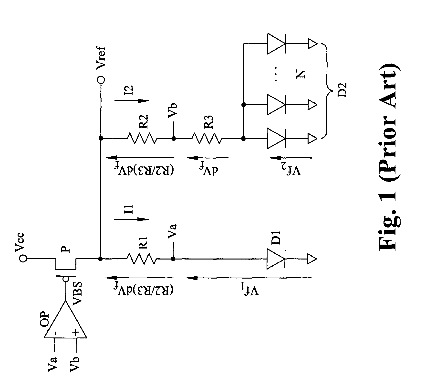 Low voltage bandgap reference circuit