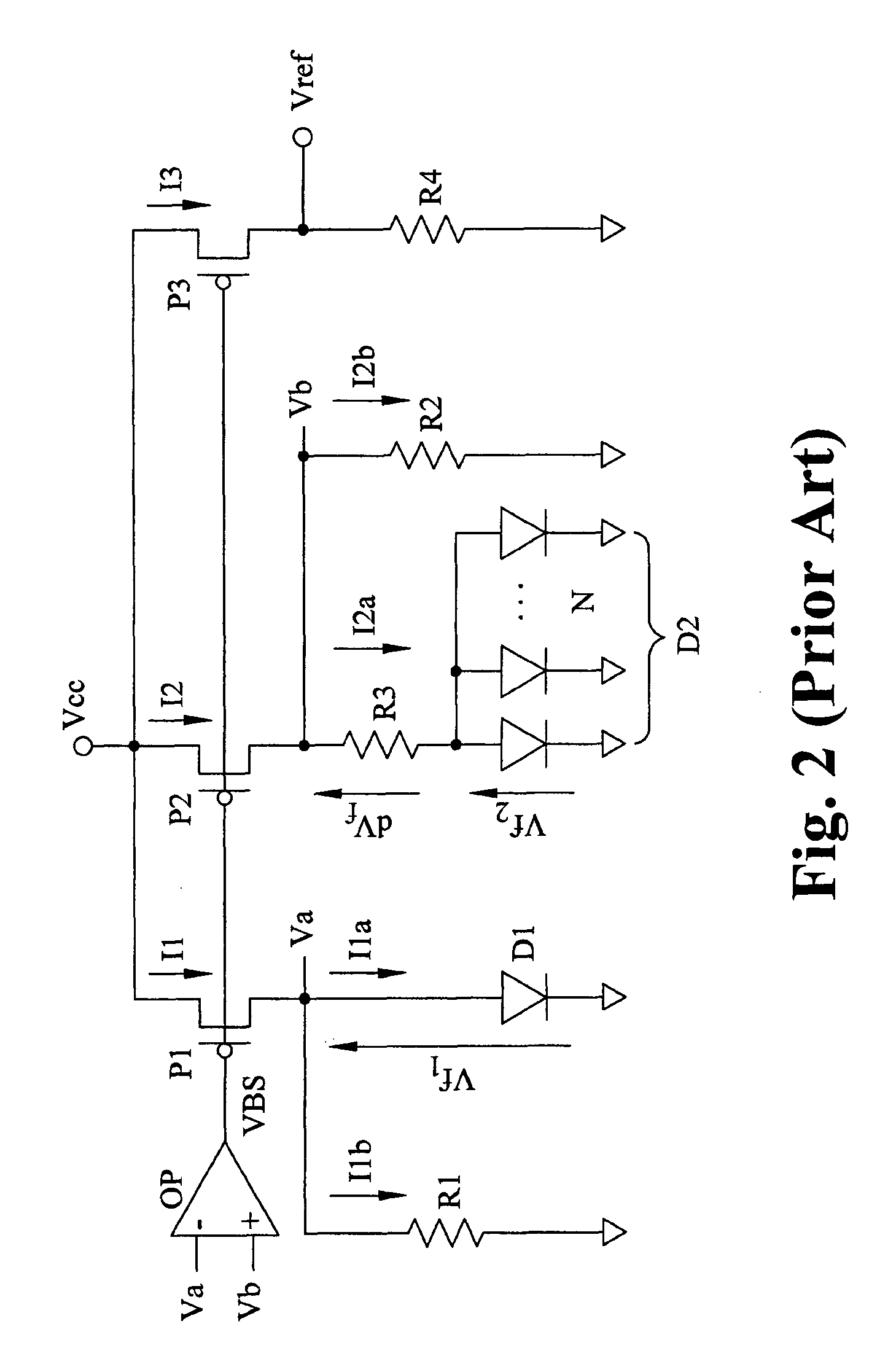 Low voltage bandgap reference circuit