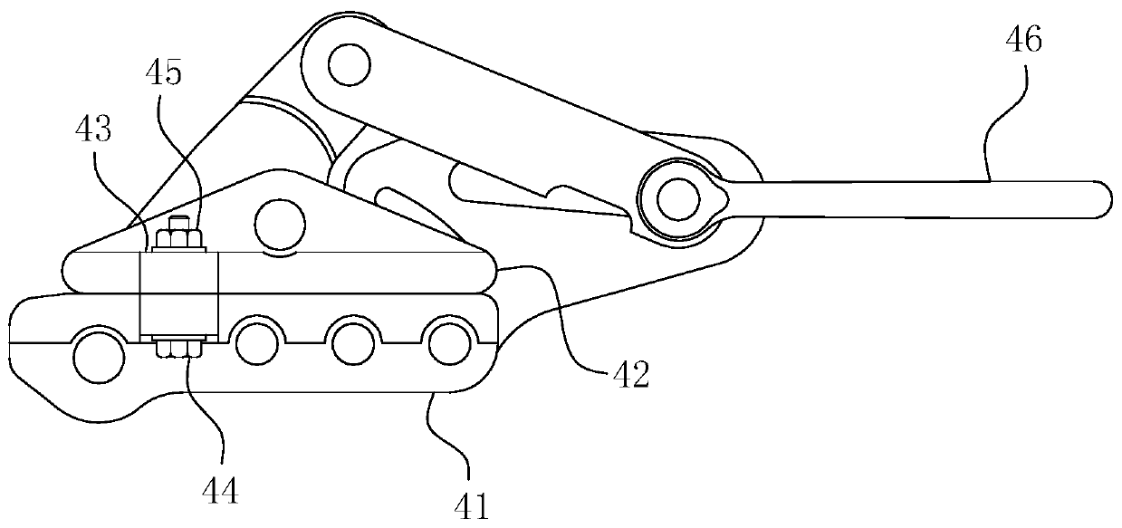 A wire end pulling method for tight-hanging wire construction of transmission lines