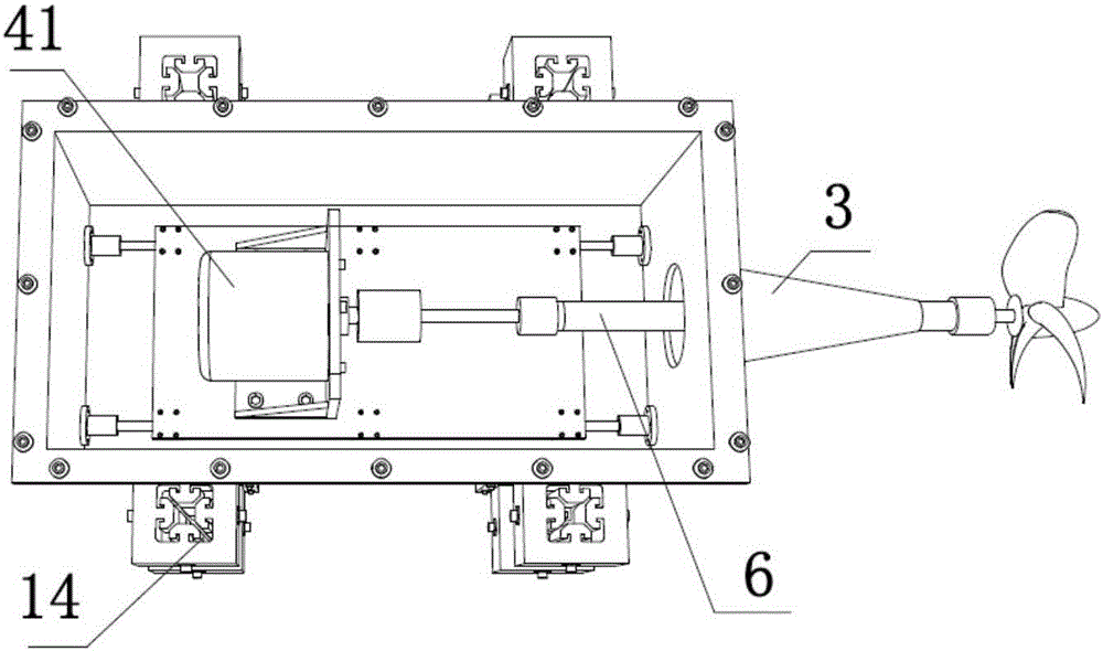 A small ship propeller thrust measuring device