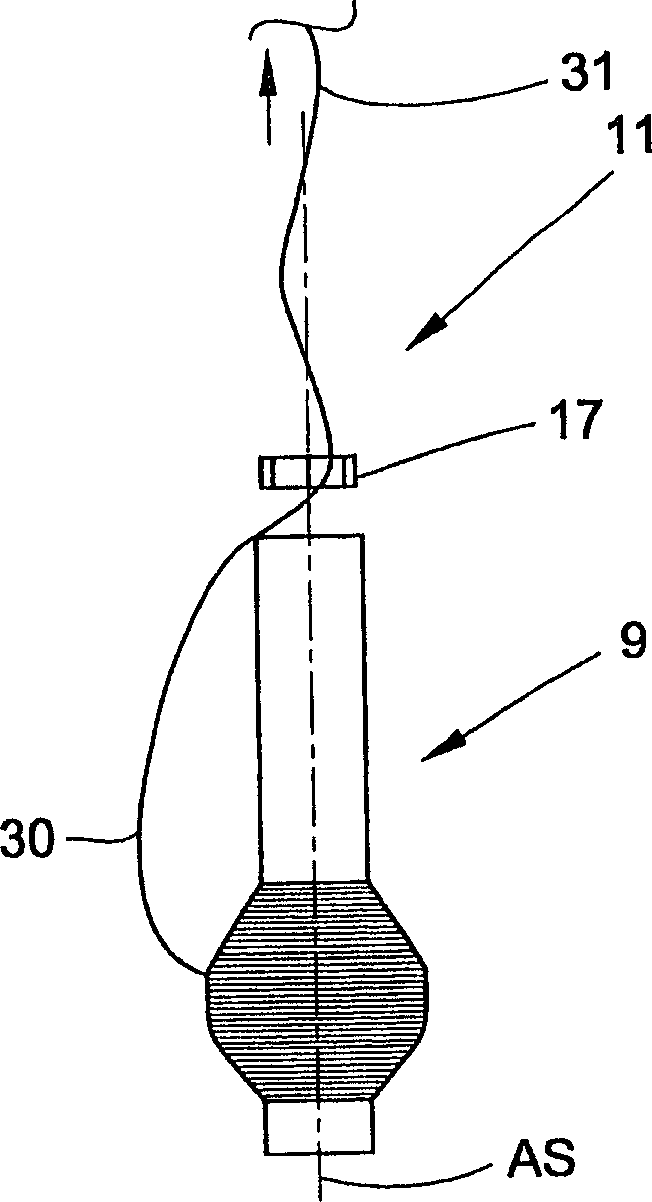 Modified device for withdrawing yarn of automatic cross-winding apparatus