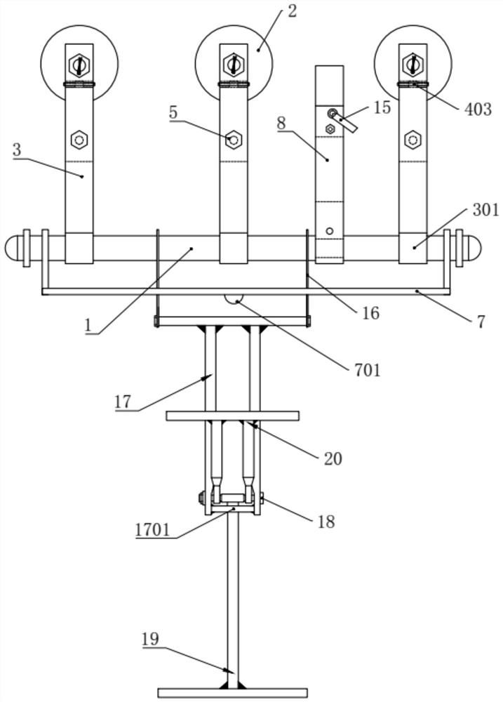 An electric flying car that can pass the spacer bar between phase lines