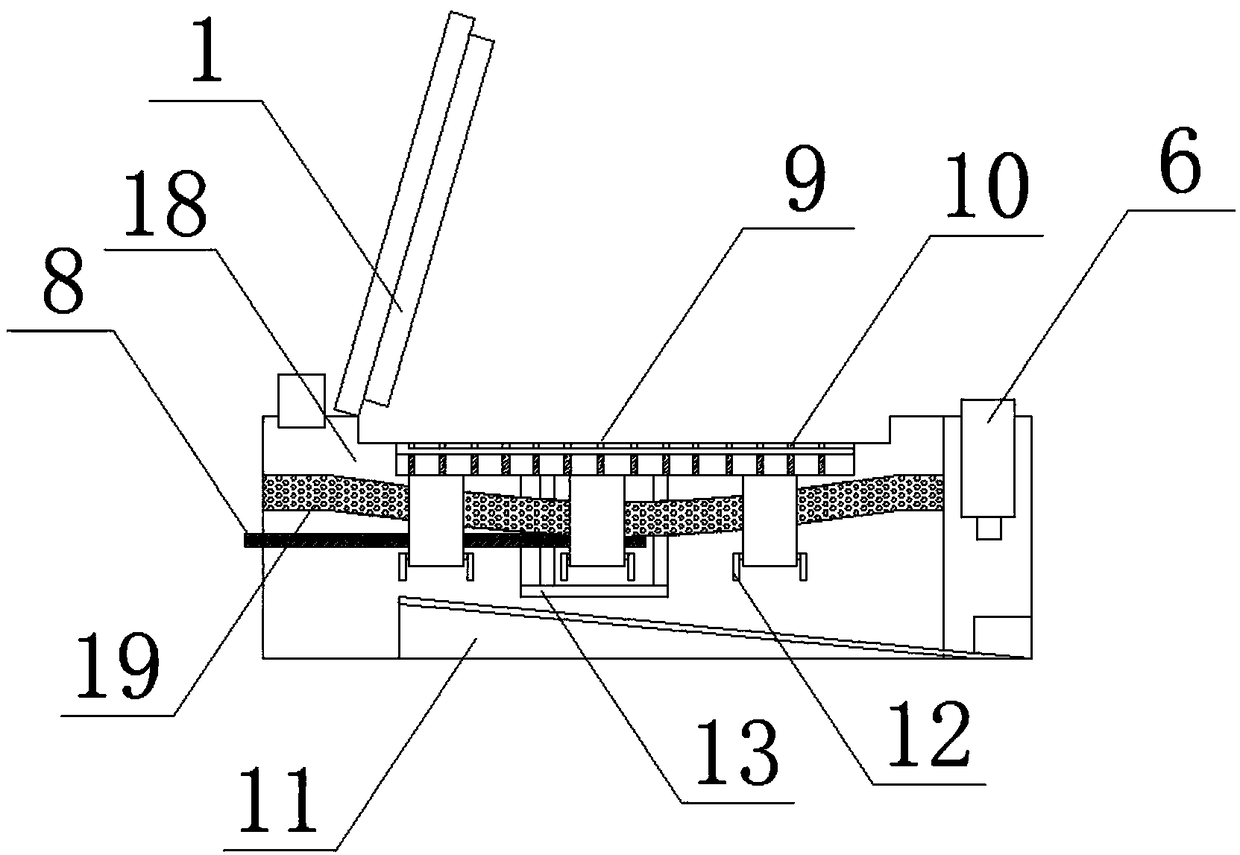 Material surface sludge cleaning device for chemical production