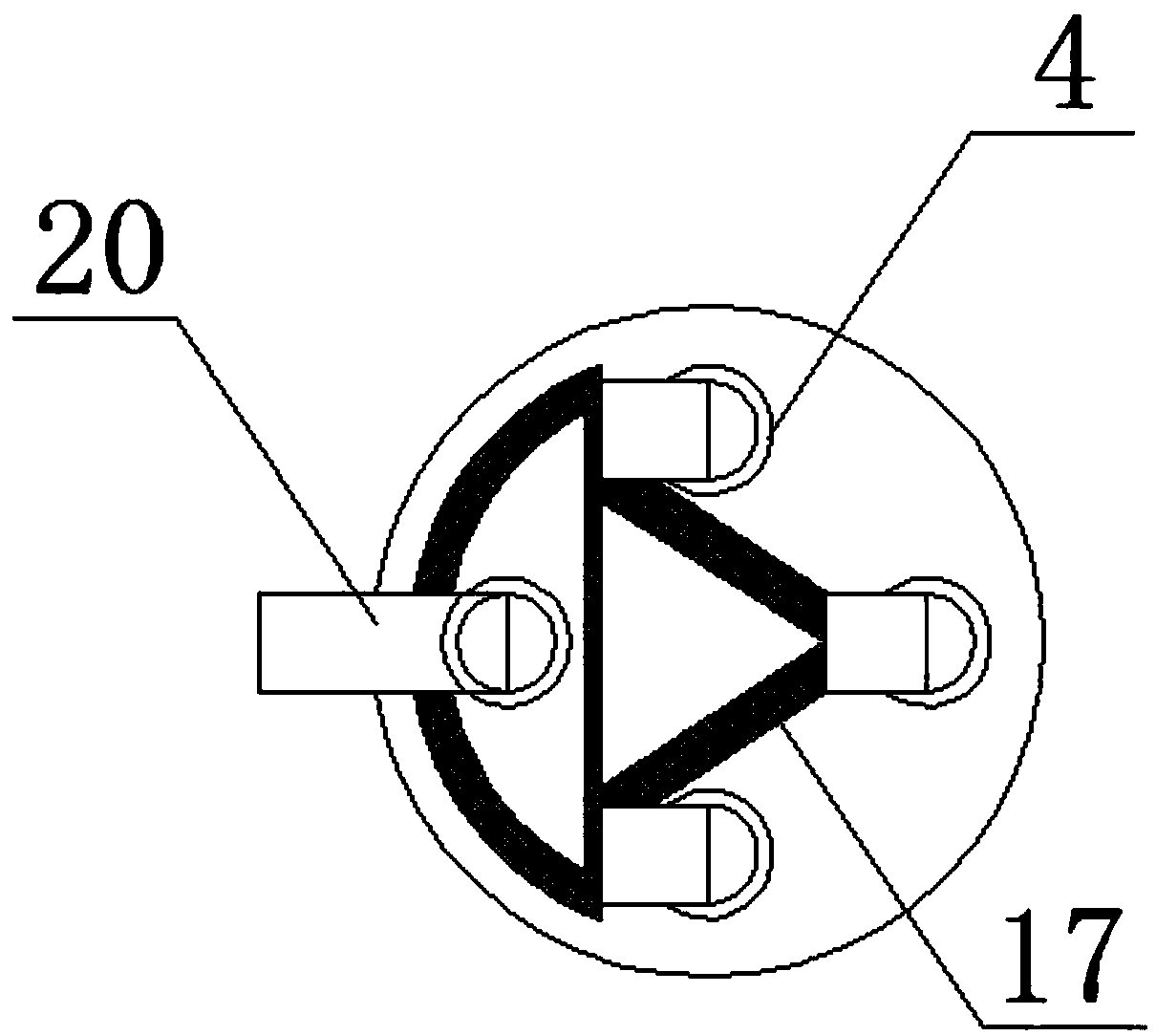 Material surface sludge cleaning device for chemical production