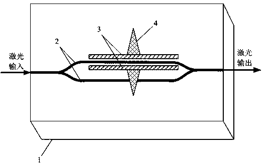 Integrated optical waveguide electric field sensor and electric field measurement system utilizing same