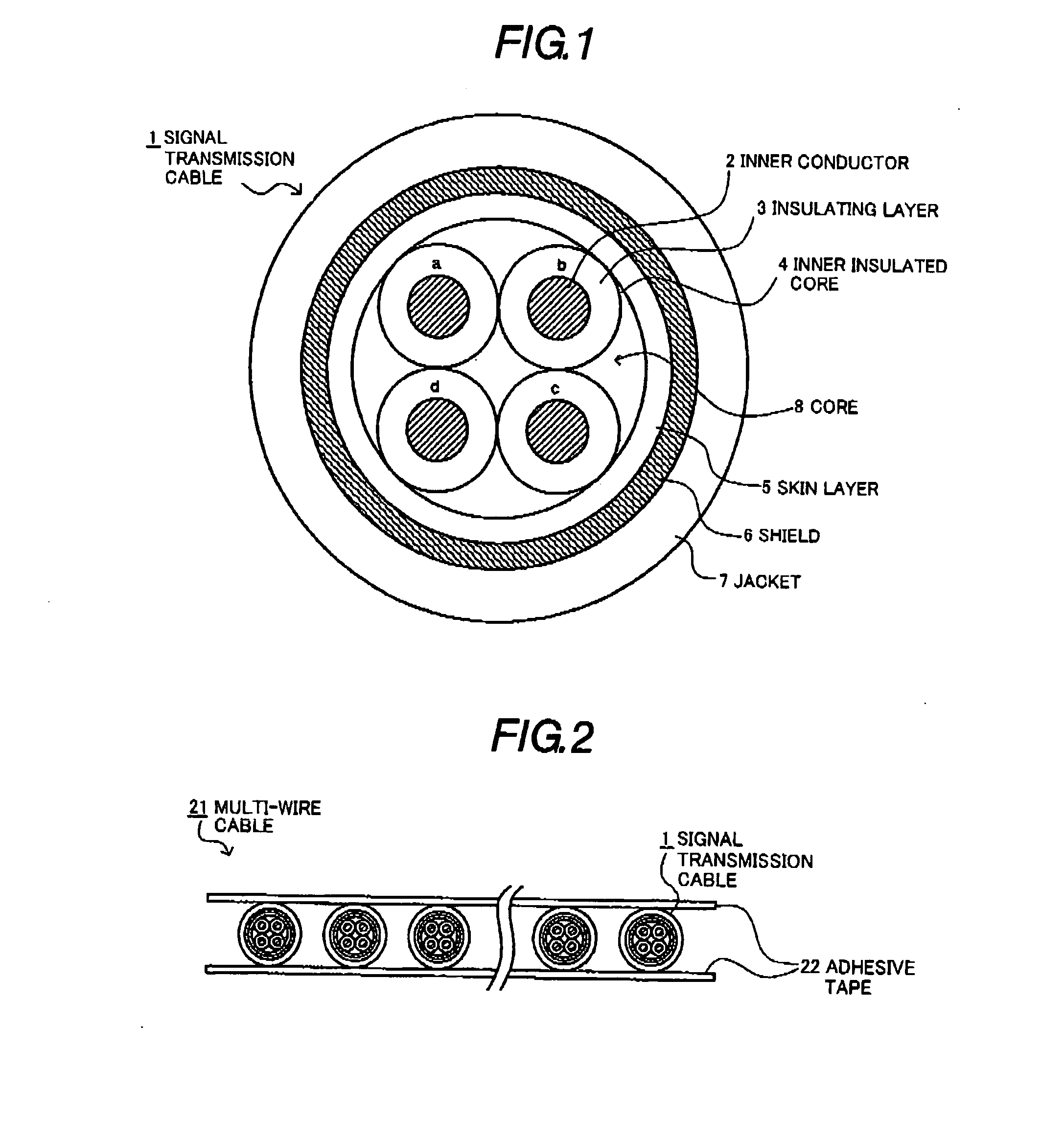 Signal transmission cable and multi-wire cable