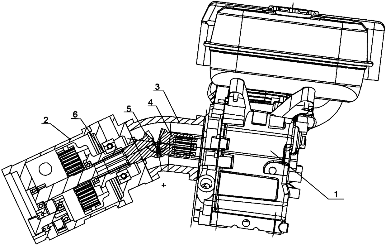 A power transmission device of an orchard machine