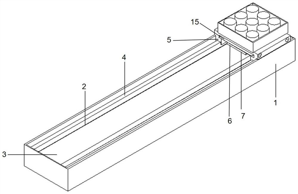 Linear motor driven ship model forced rolling device