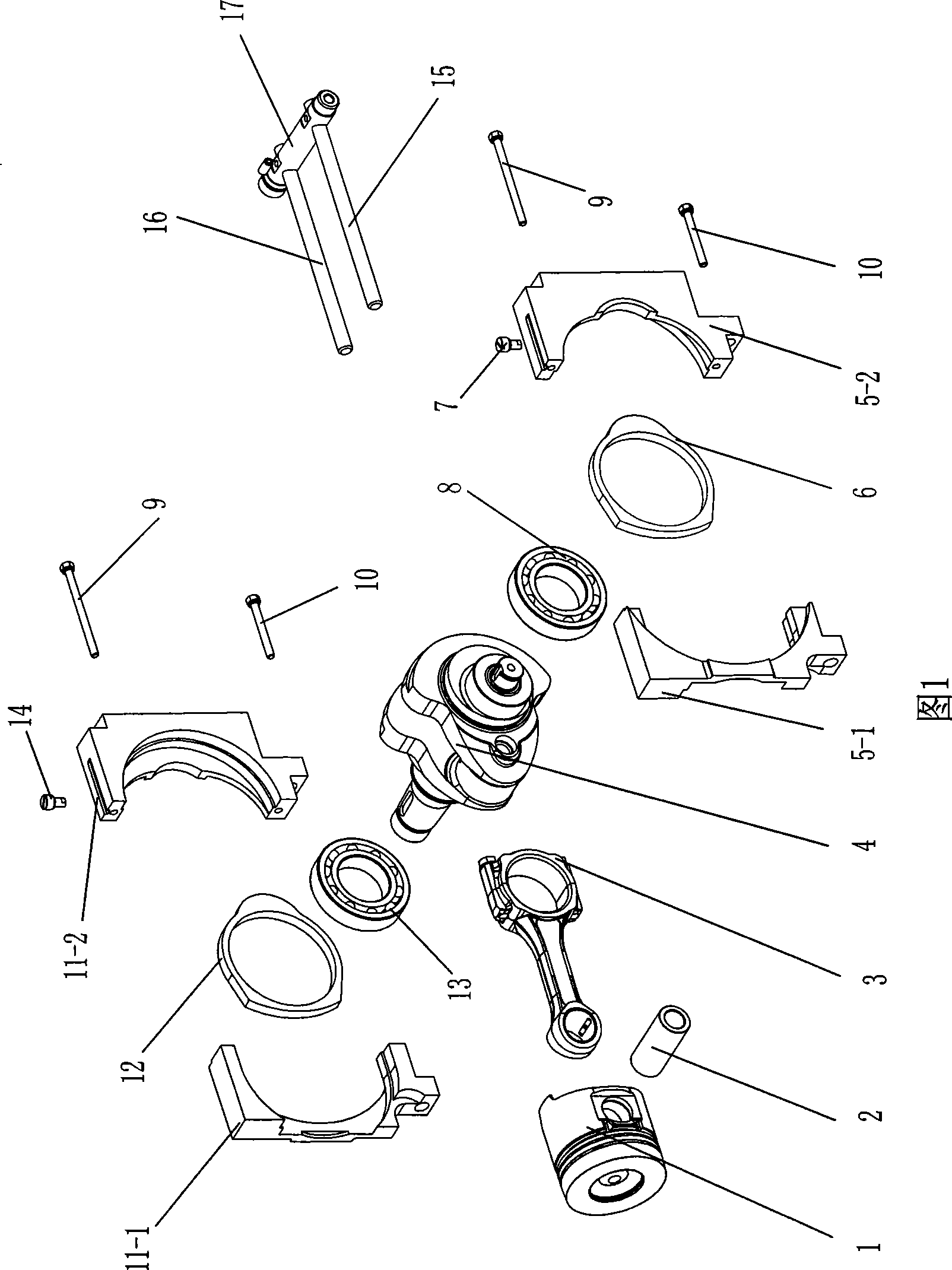 Full-equilibrium single cylinder diesel