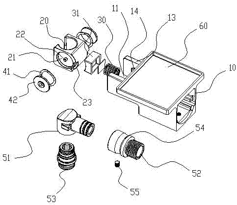 Adjustable shower head socket