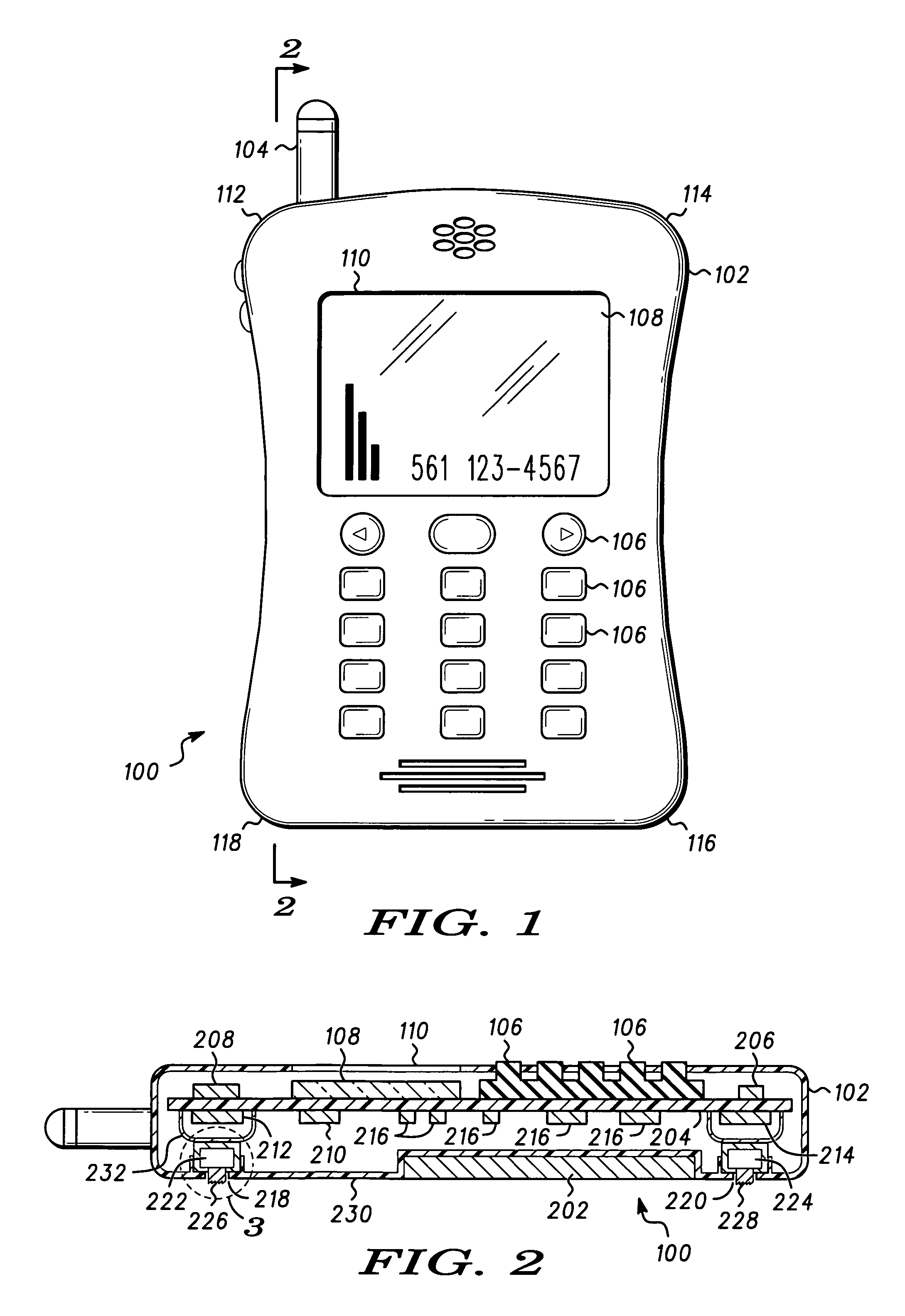 Ambulatory handheld electronic device