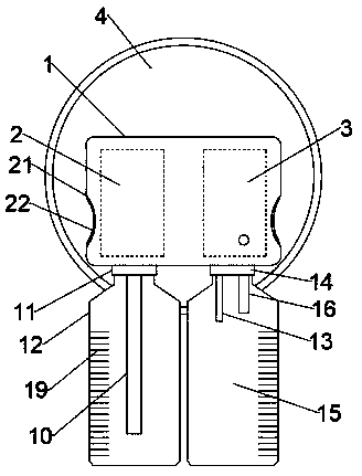 Stoma and surrounding skin cleaning device