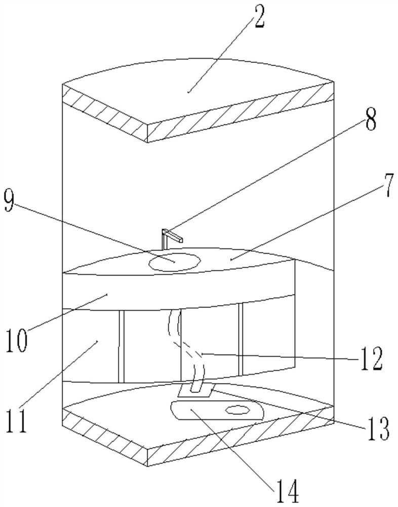 Glass fiber reinforced plastic wash cabinet and matched hand washing device thereof