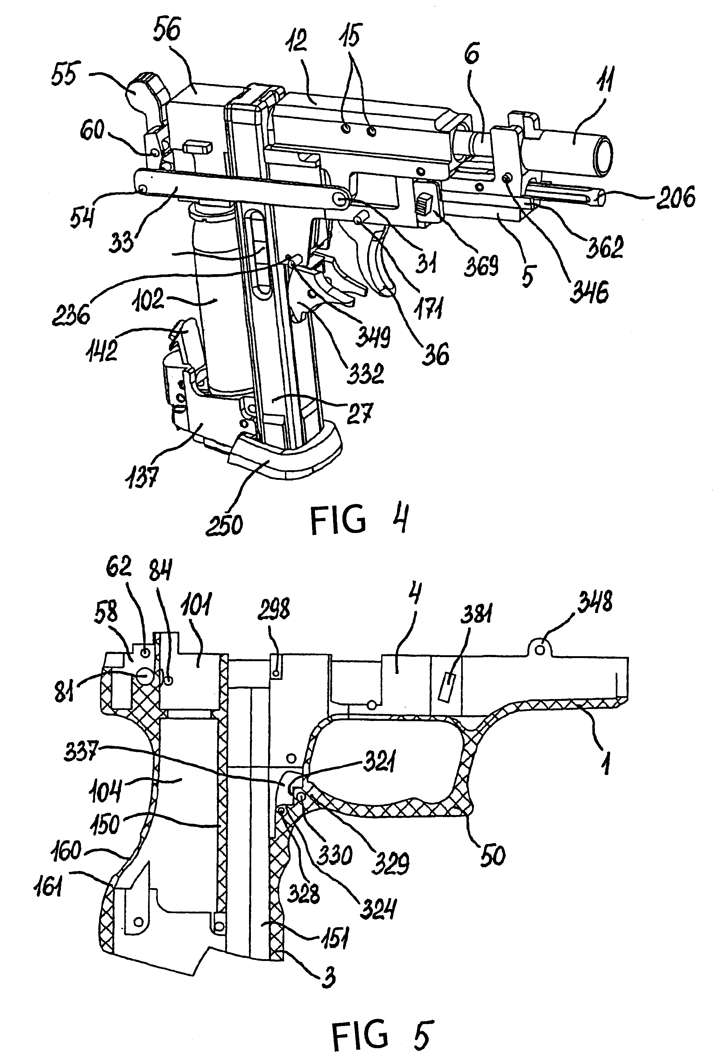 Multi-charge gas-cylinder pistol