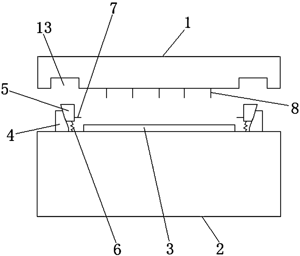 Die for processing automobile diamante strip