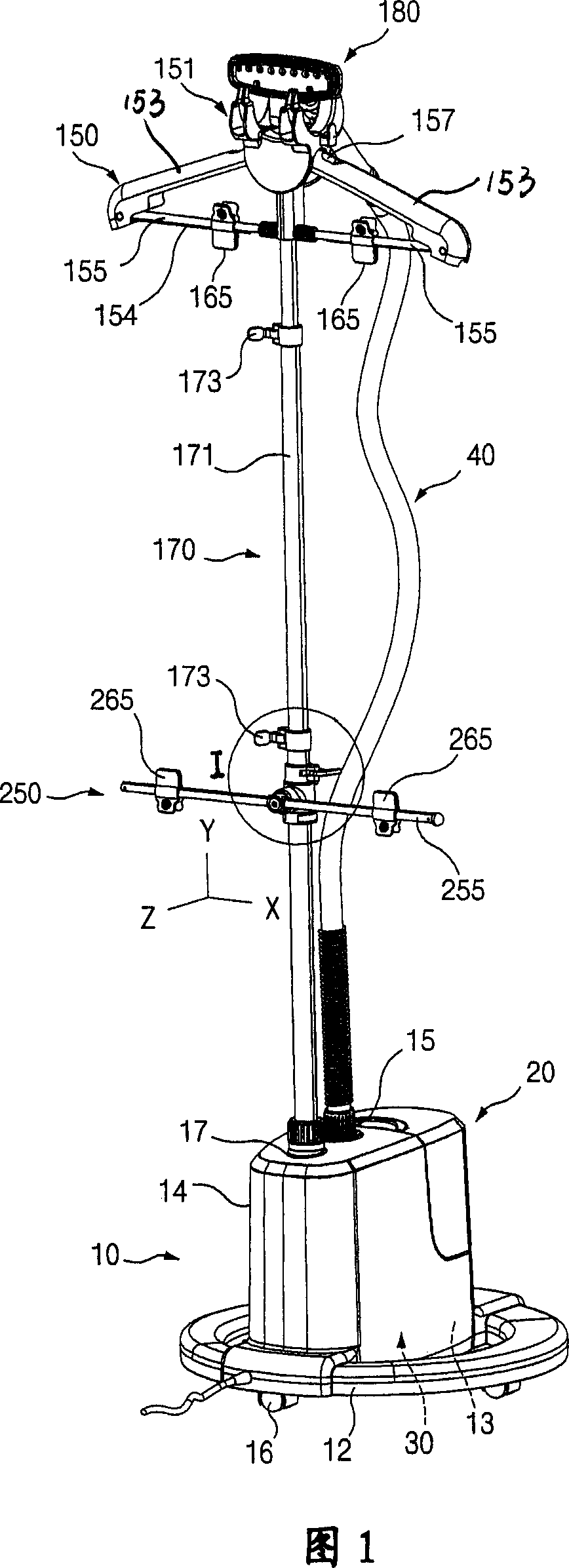 Steam ironing machine