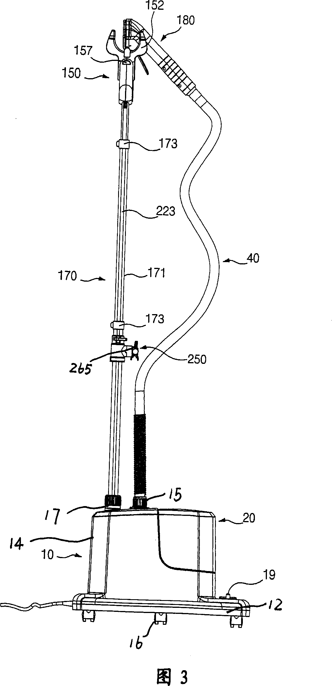 Steam ironing machine