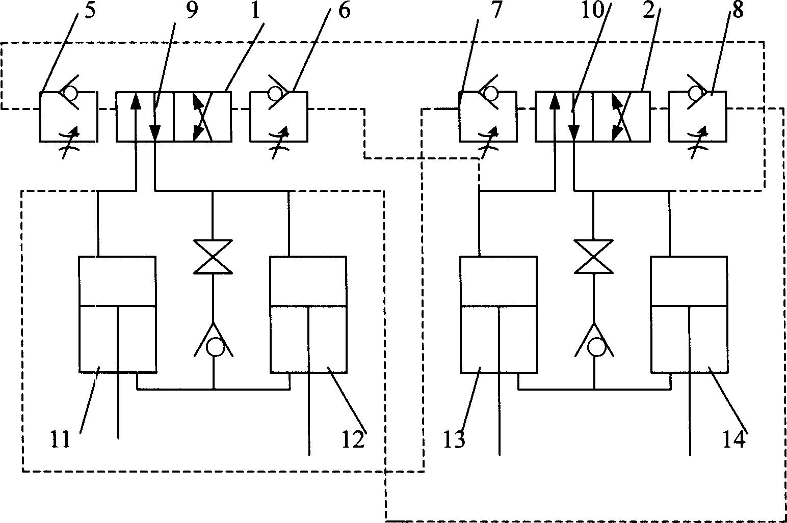 Hydraulic oscillating machine