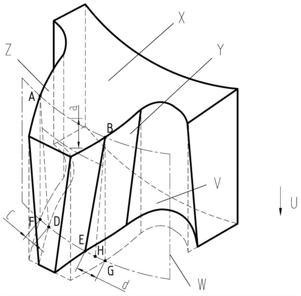 Design method of large axial modification amount gear and large axial modification amount gear