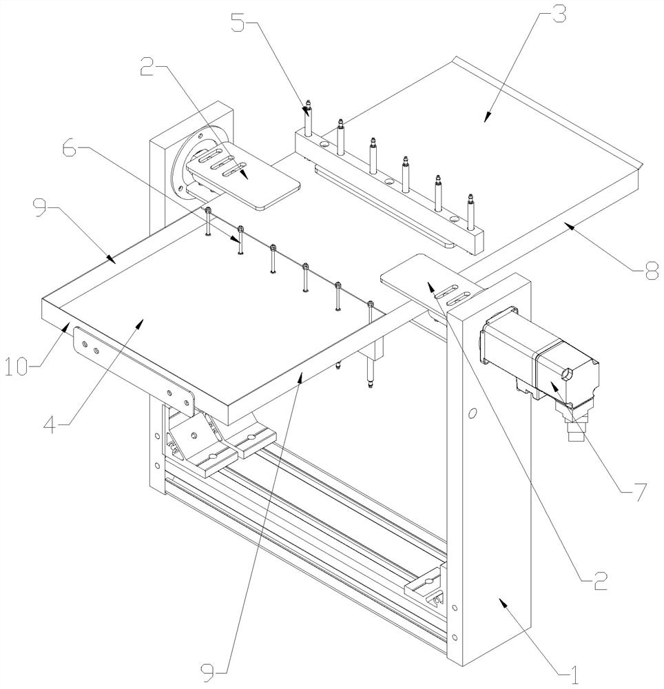 Material in-situ turning-over platform