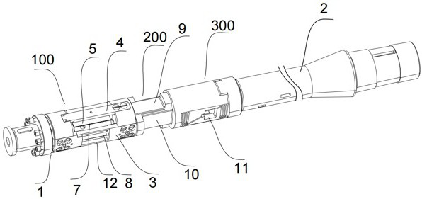 High-sensitivity rod type six-component wind tunnel test balance inlaid with different materials