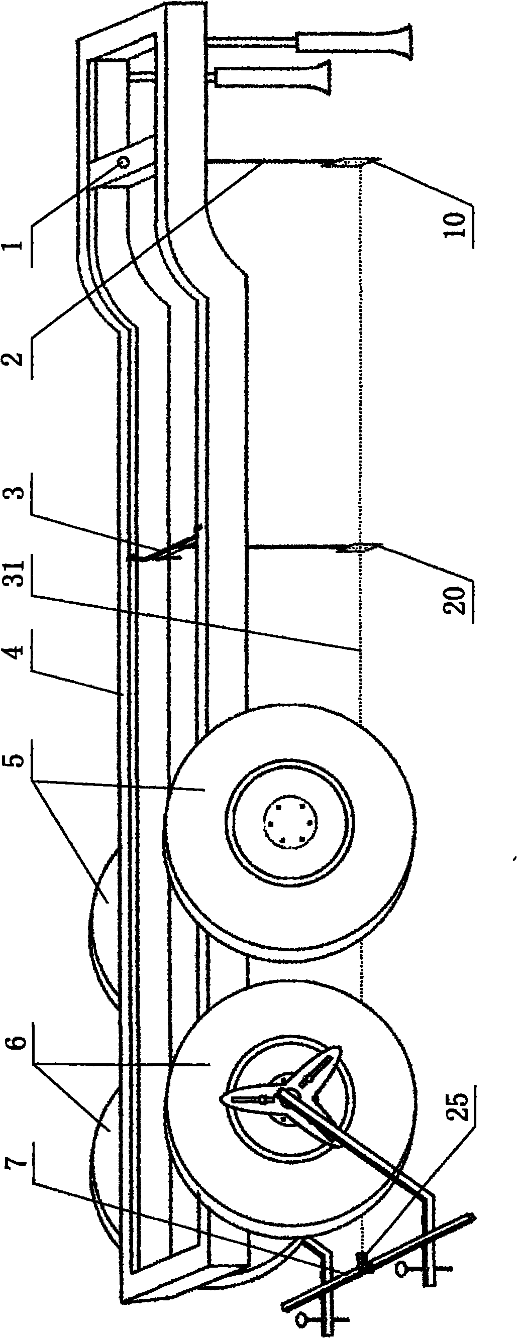 Semi-trailer positioning and measuring system