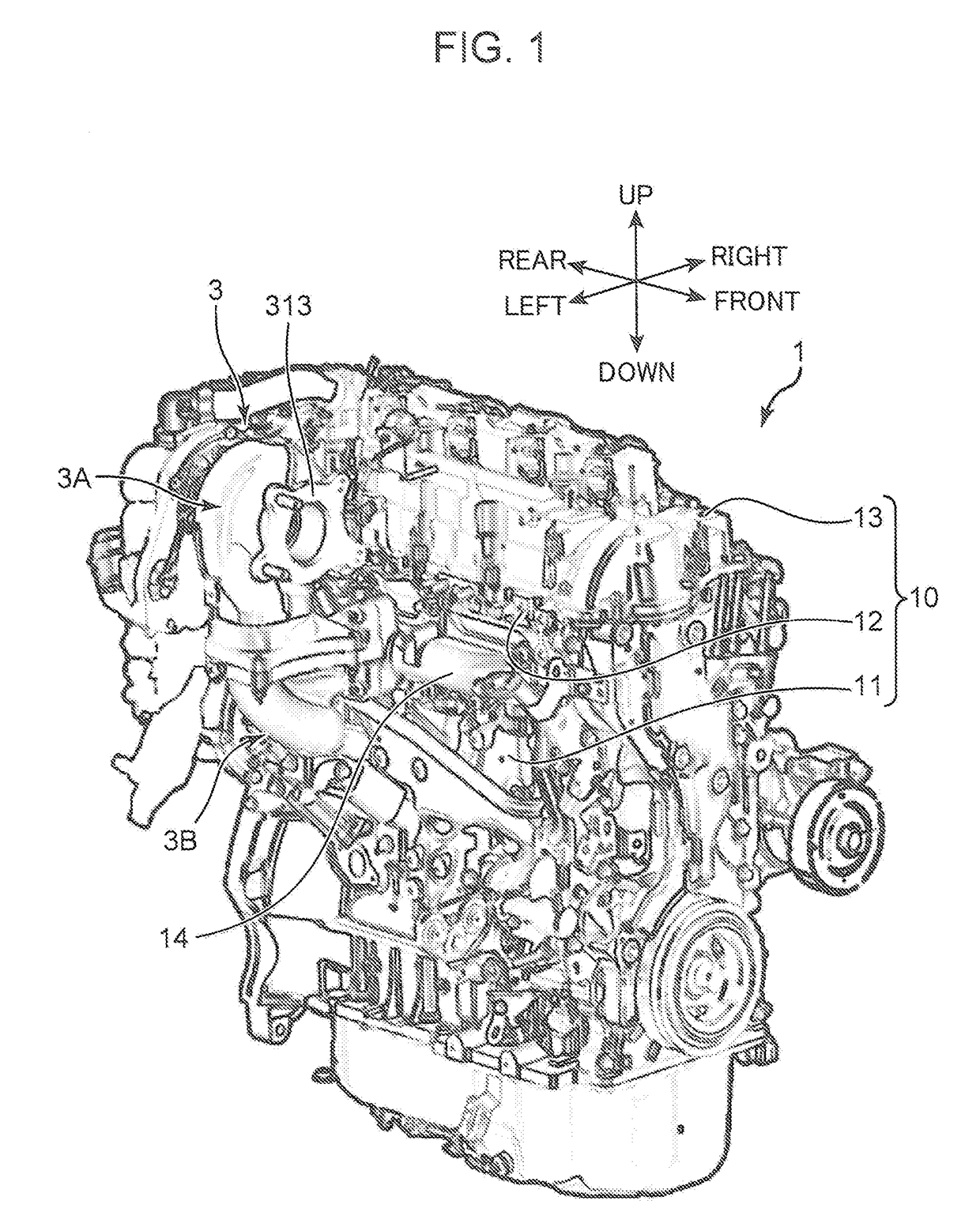 Turbocharger engine