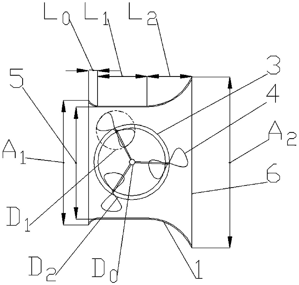 A hydro turbine based on composite multi-stage tidal current energy generation