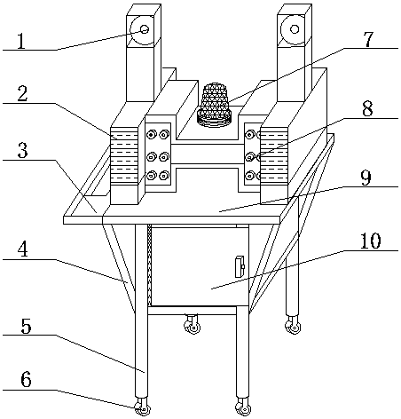 Crack recognizing device based on bridge images