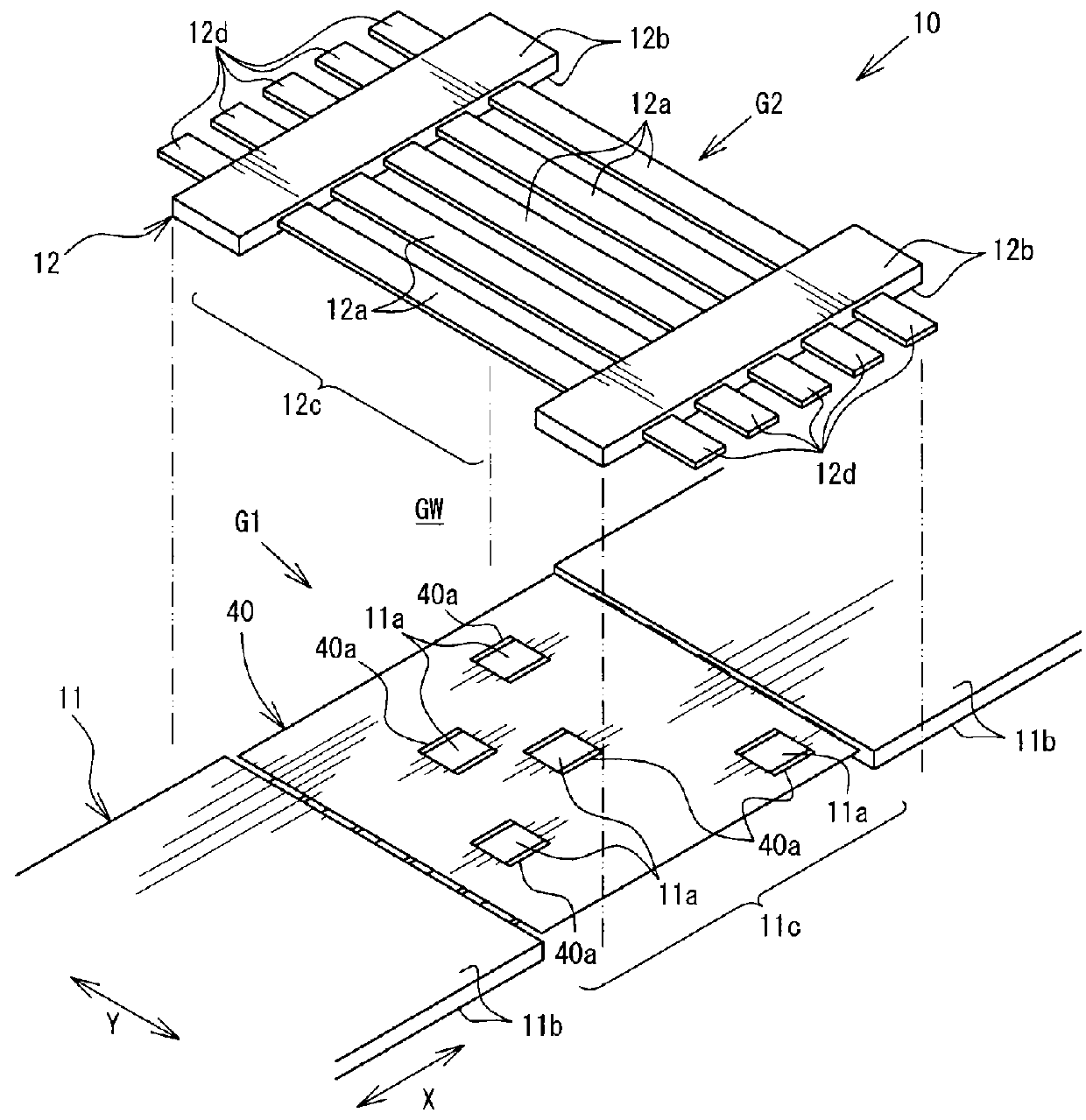 Electric cable structural body, electric connection structure, and method for producing electric cable structural body