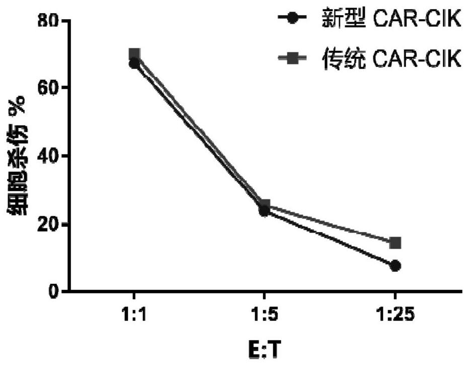 A kind of chimeric antigen receptor car of cik cell and its application