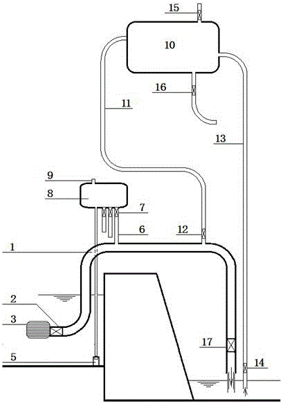 Water drawing device and water drawing method using water drawing device