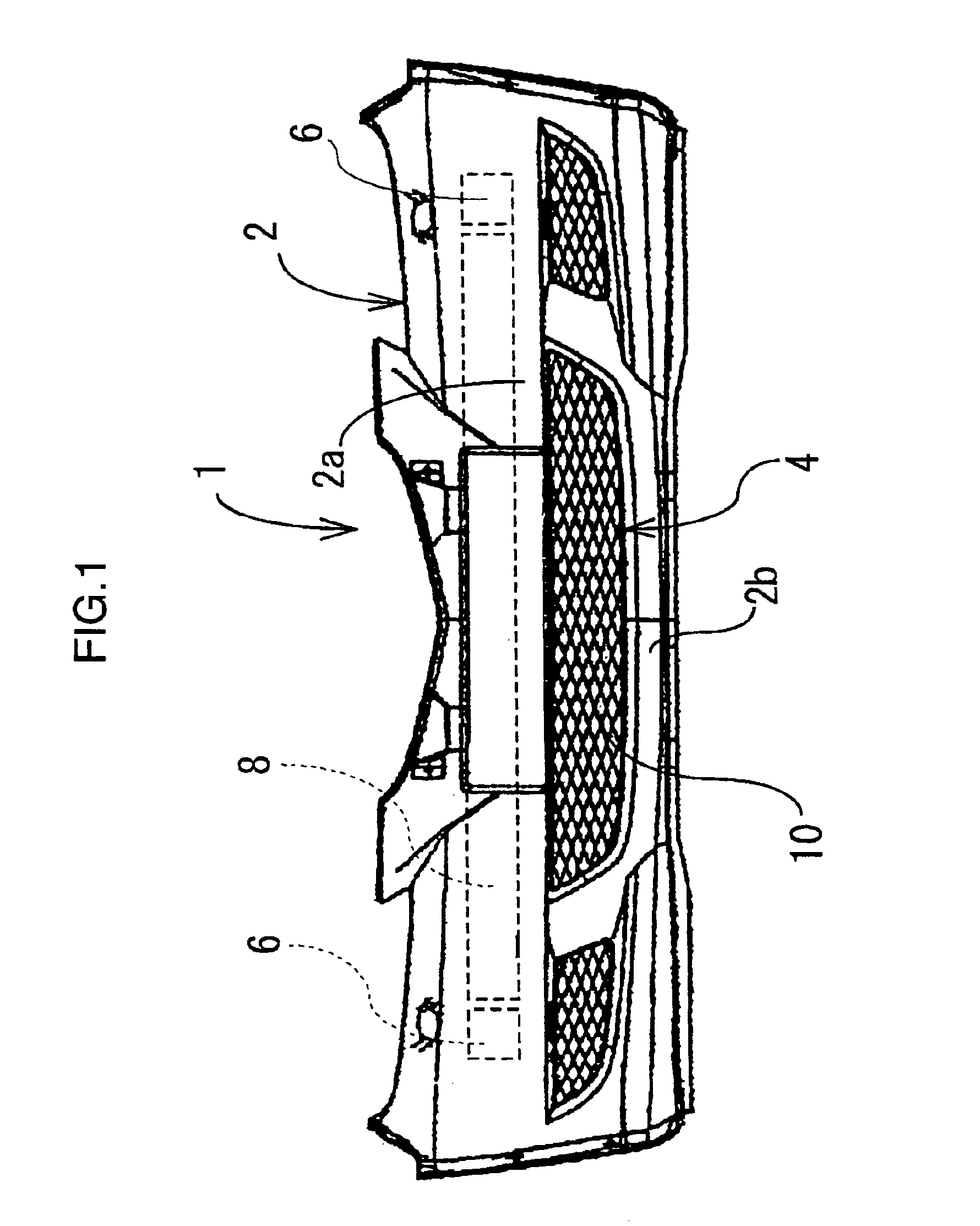 Automobile bumper structure