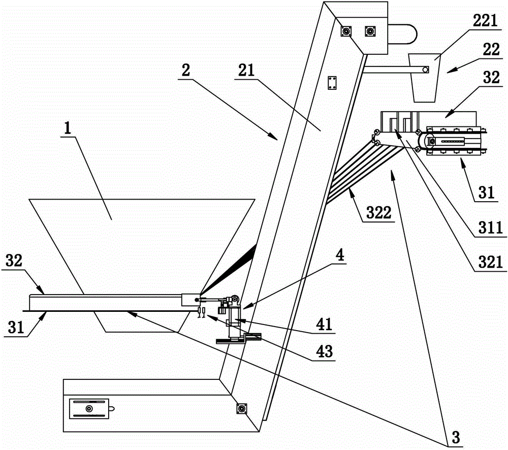 A high-speed flat bottle unscrambling device and bottle unscrambling method