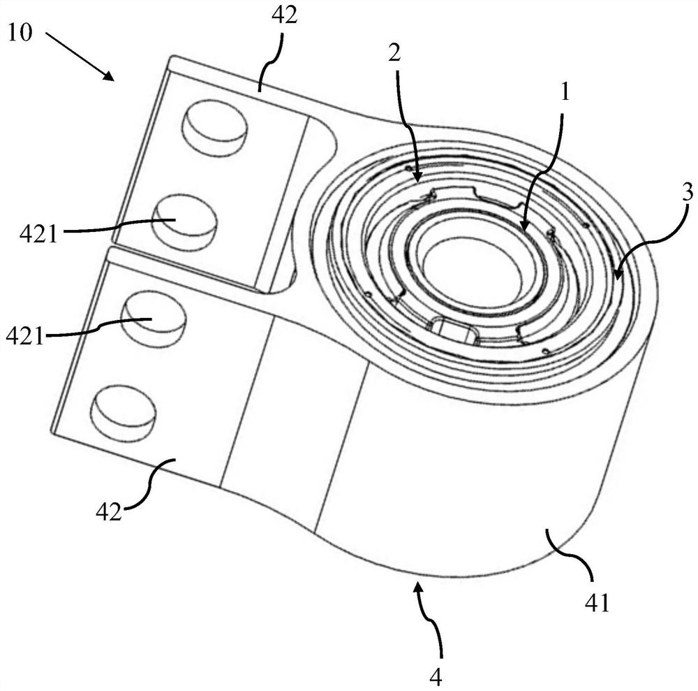 Automobile suspension bushing and automobile