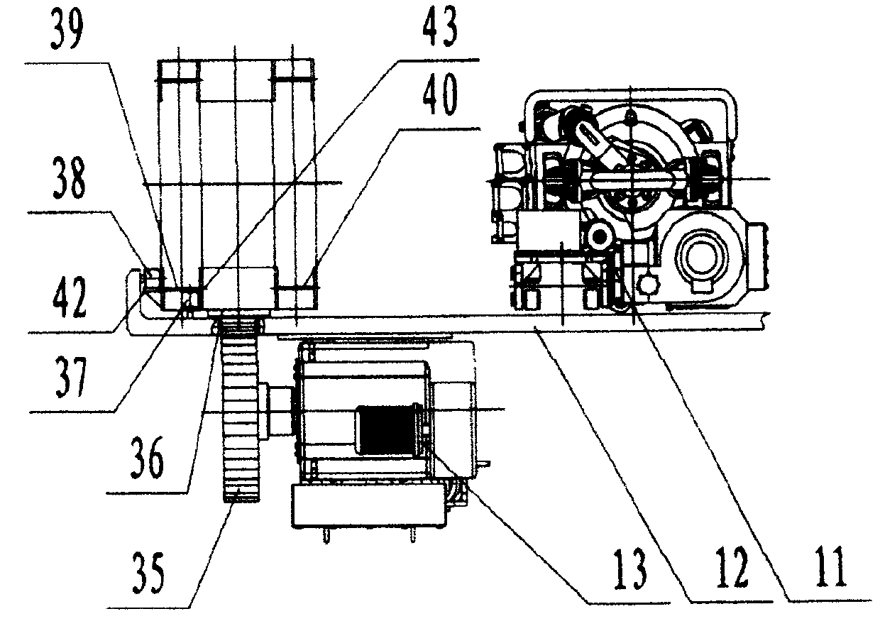 Gate-type double-tower gear-driven drilling machine