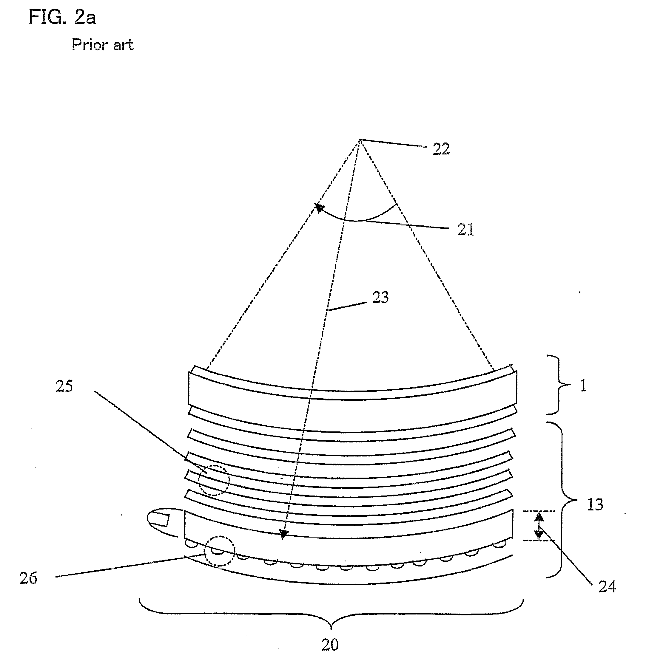 Light output arrangement and display