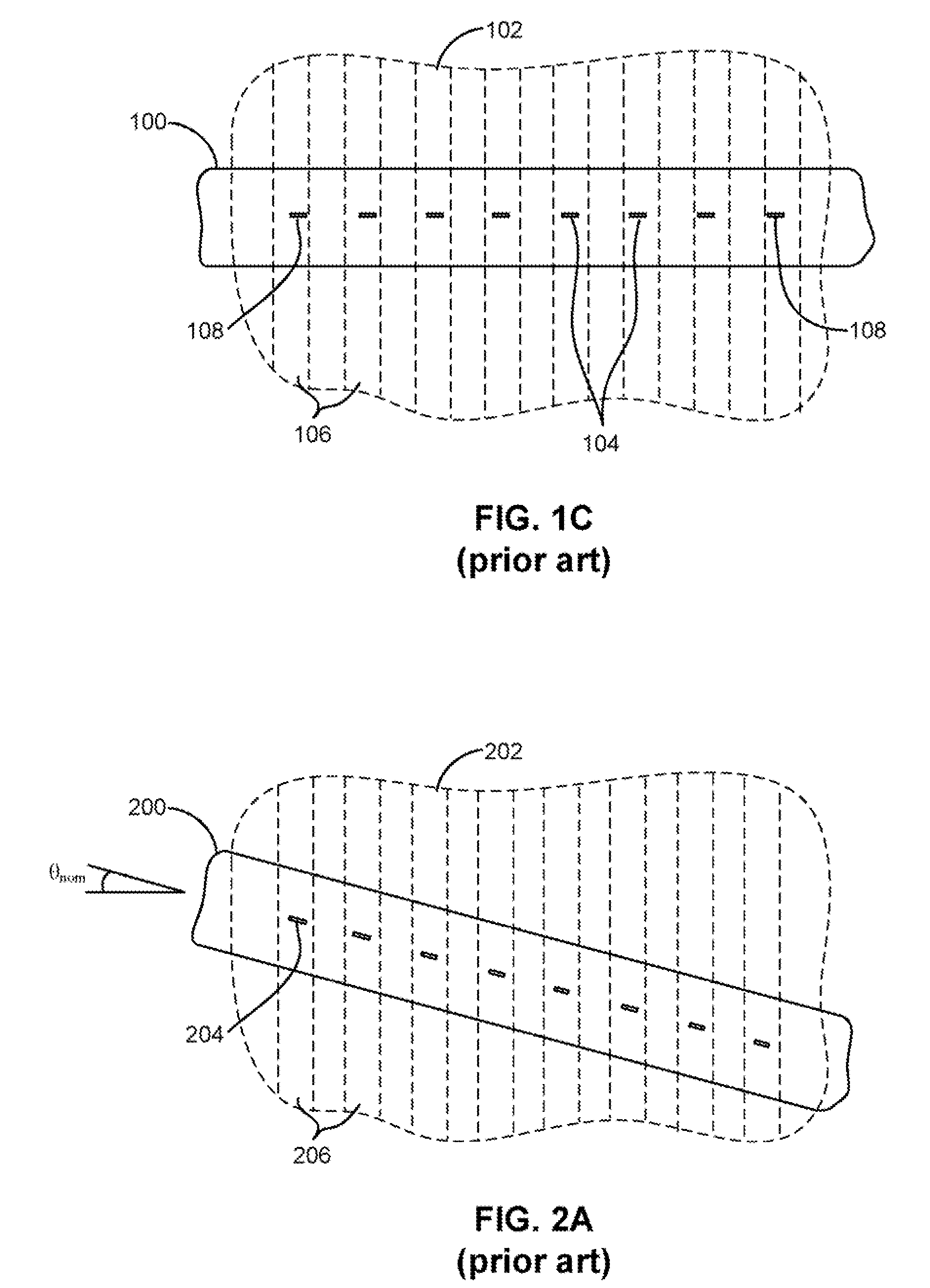 Progressive track width head and method