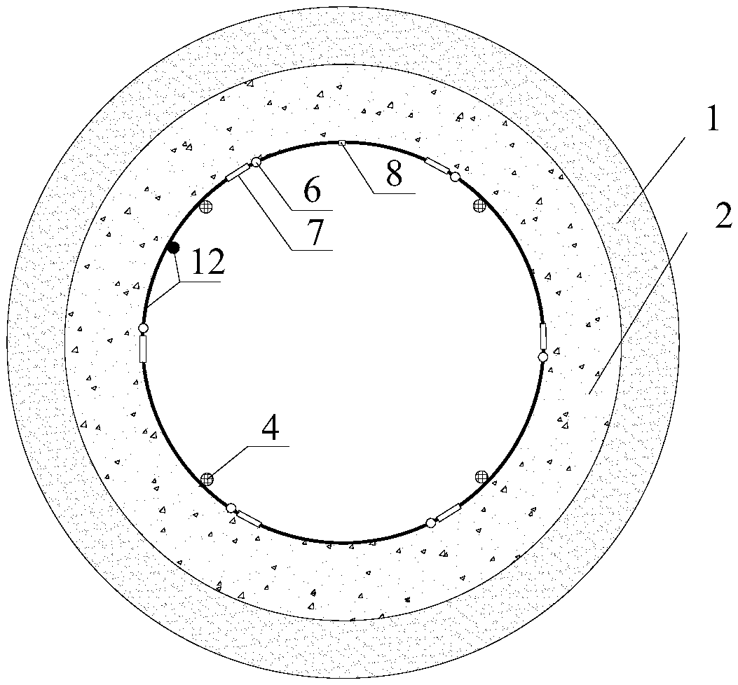 Optical fiber sensor system for monitoring well wall and deformation early warning method