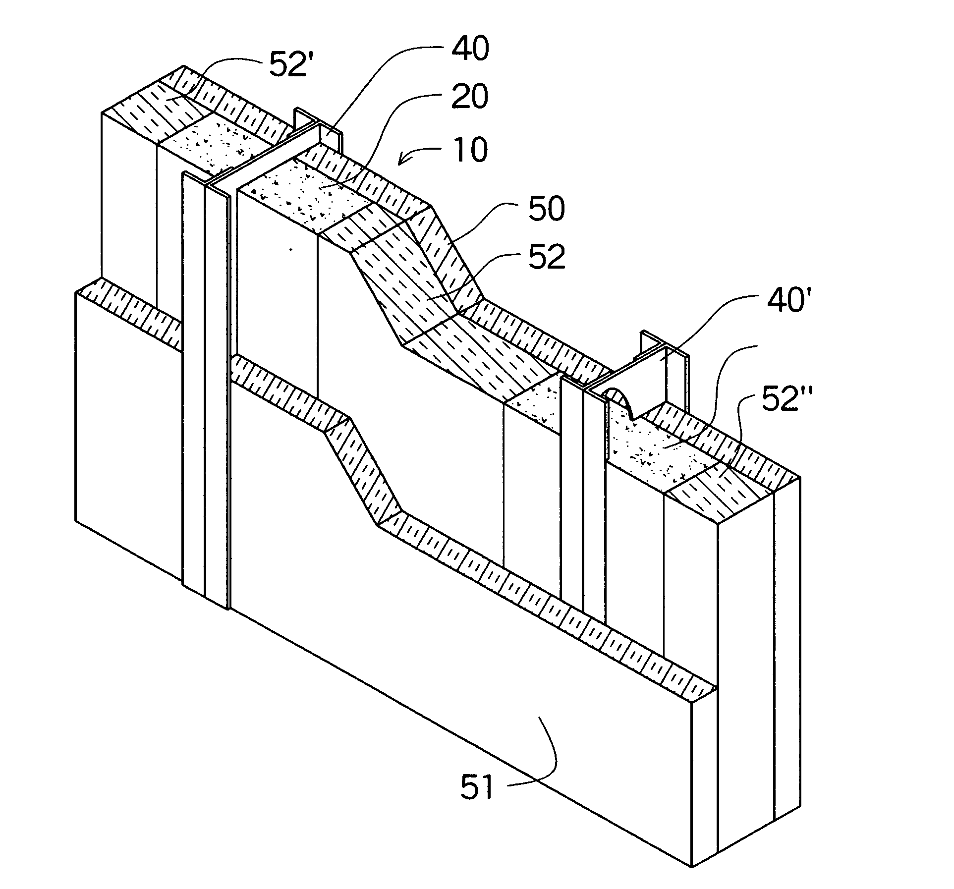 Building construction using structural insulating core