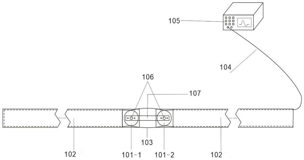 Angle displacement meter based on optical fiber sensing technology and installation method thereof