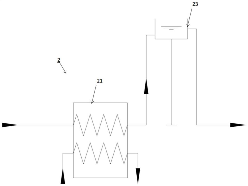 Open single-pipe long-distance water conveying system and water attack protection method