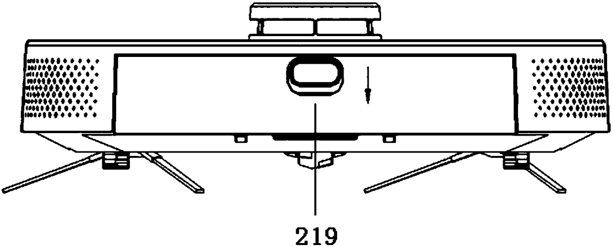 Dust-collecting charge device and dust-collecting charge method of floor-sweeping robot