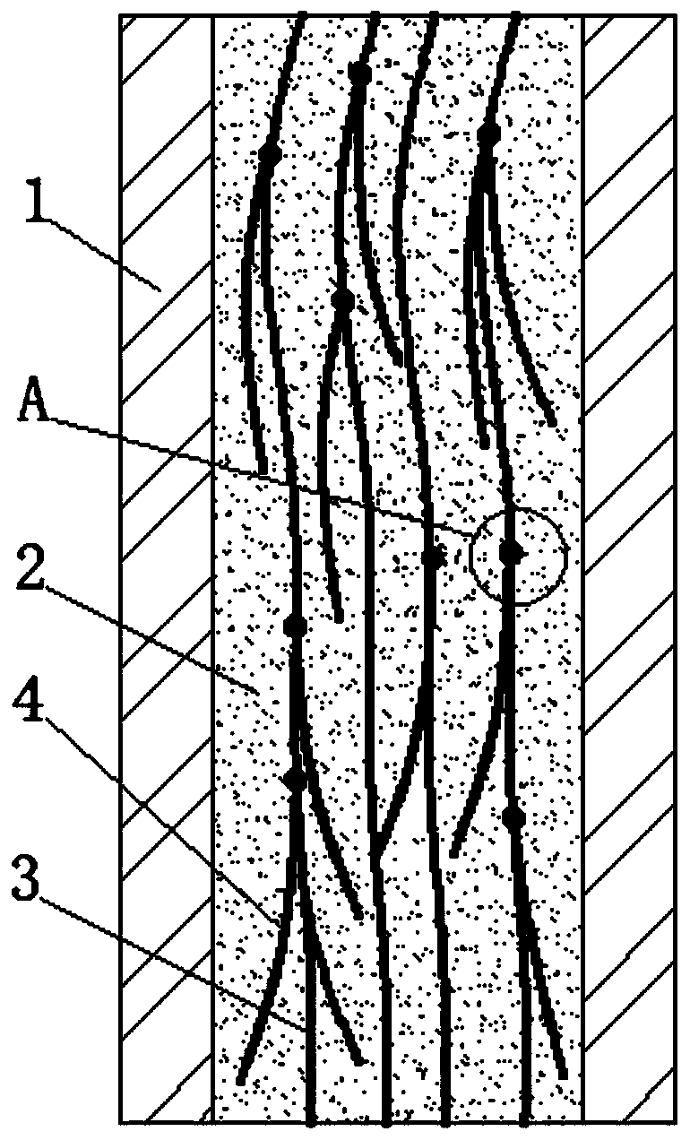 Crack-resistant concrete structure and construction method thereof