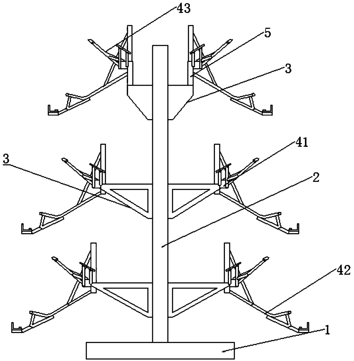 Automobile front bumper spraying hanging tool