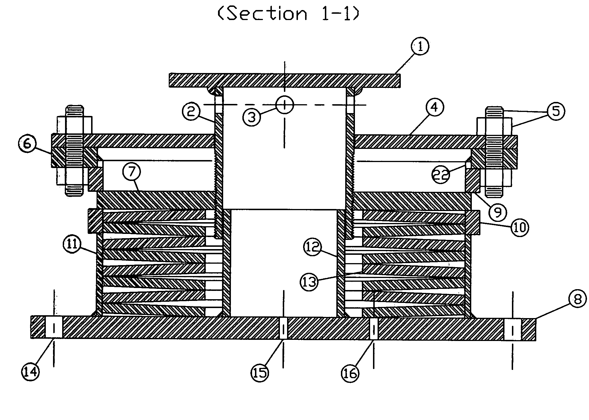 Conical washer spring support