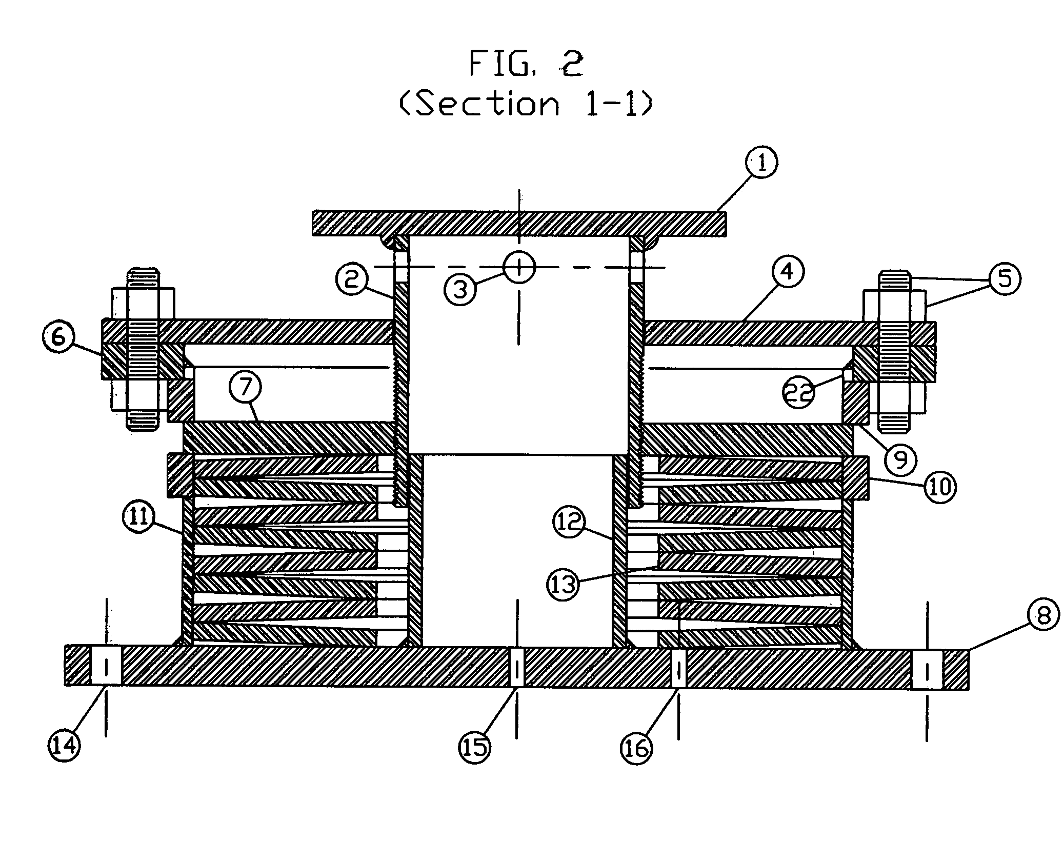 Conical washer spring support