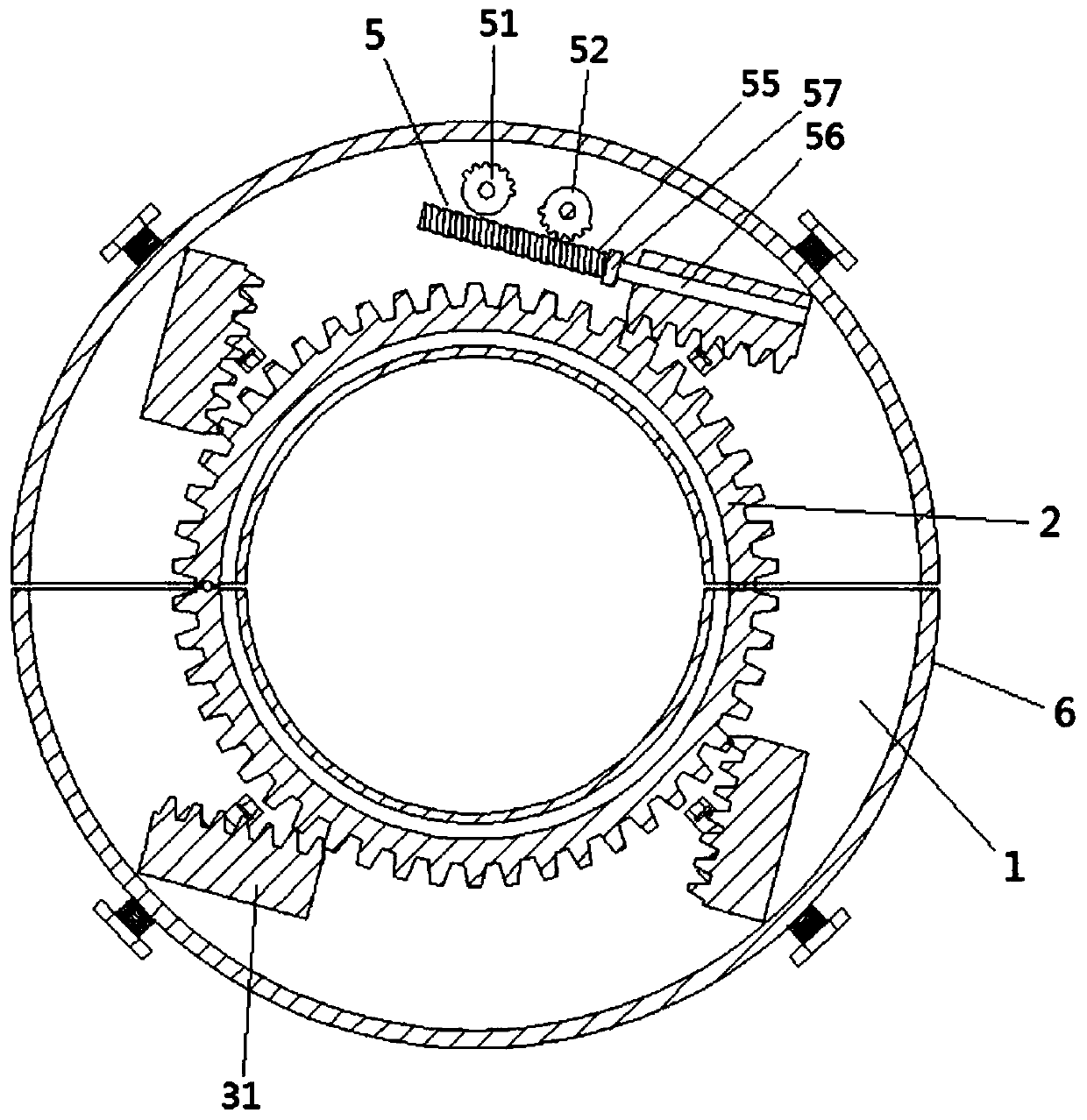 Auxiliary equipment for reinforcing bearing column used in building construction