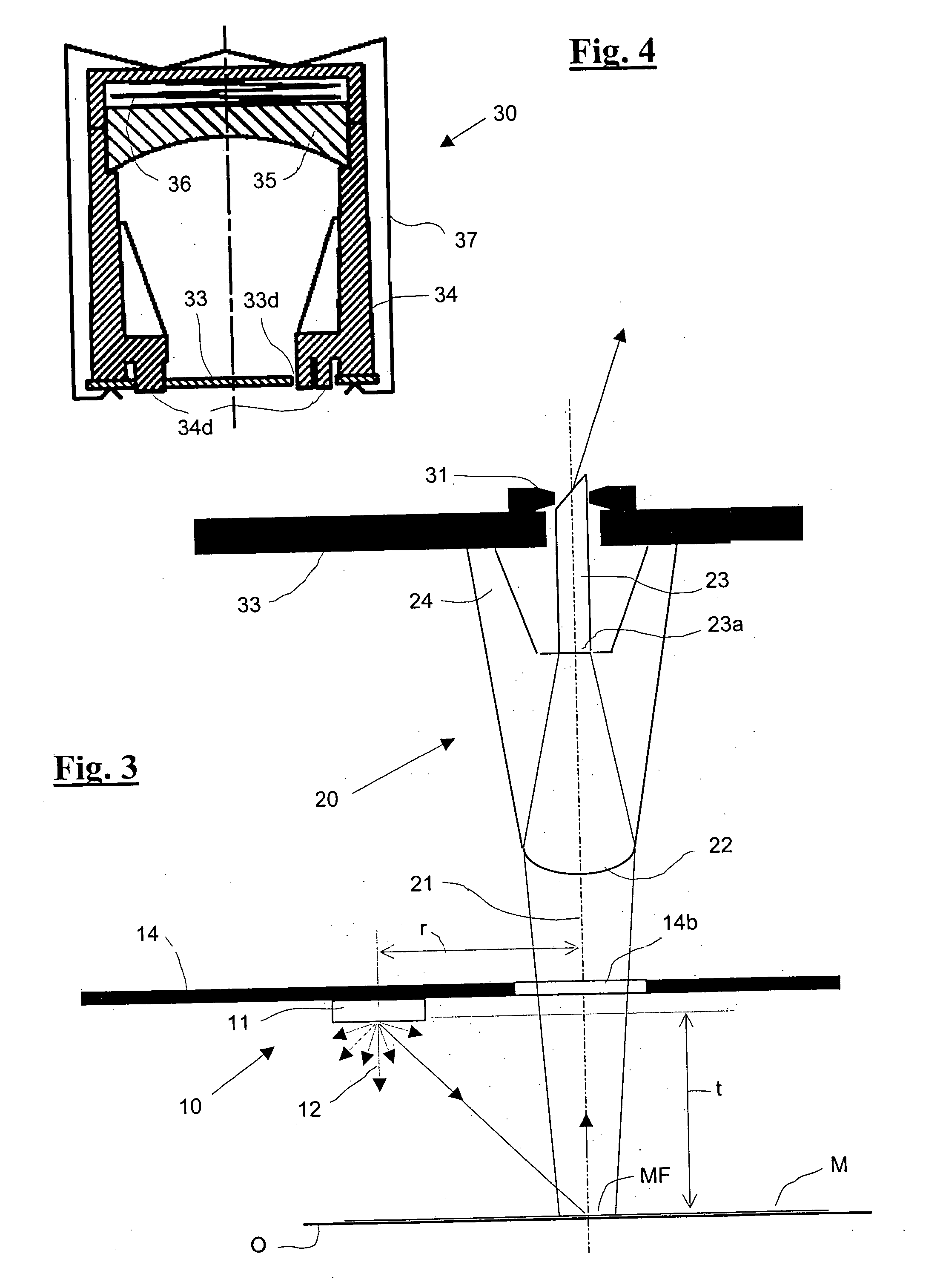 Spectral photometer and associated measuring head